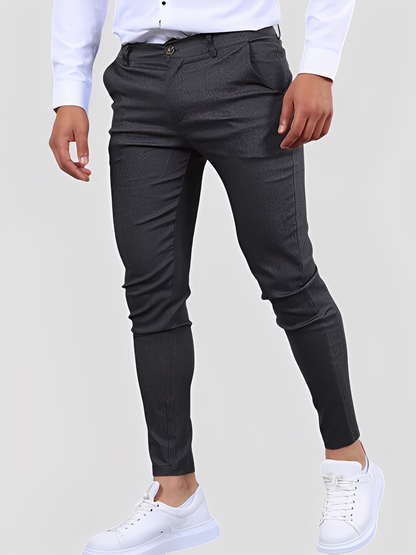 Shelton - Pantaloni casual stretch cu croială îngustă pentru bărbați