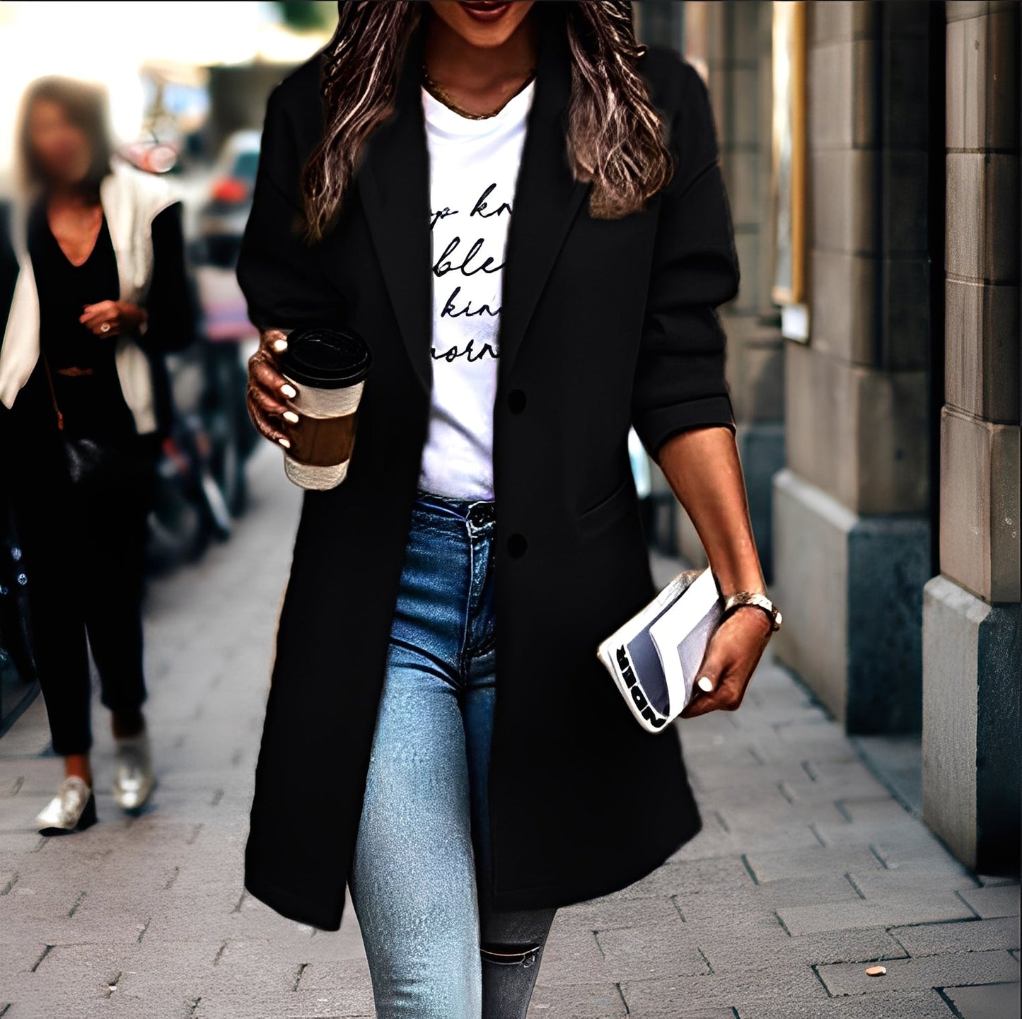 Samantha - Modern, gros manta de lână pentru femei