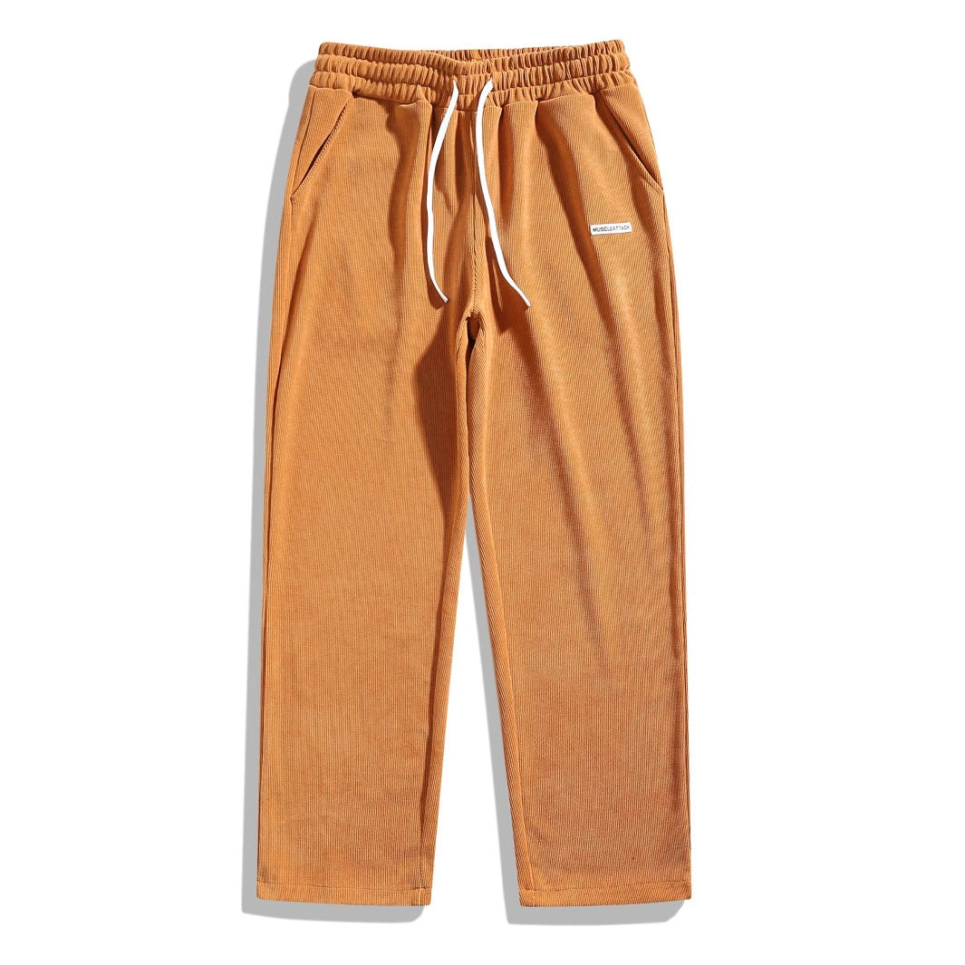 Kenrick - Pantaloni drepți din cord pentru bărbați