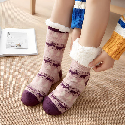 Clarice - Șosete de Crăciun stilate, mijlocii, pentru femei