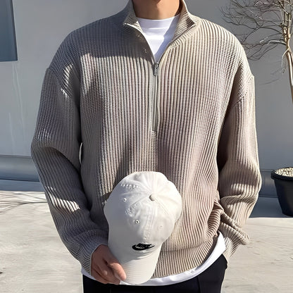 Jeffrey - Pulover elegant, tricotat lejer pentru bărbați