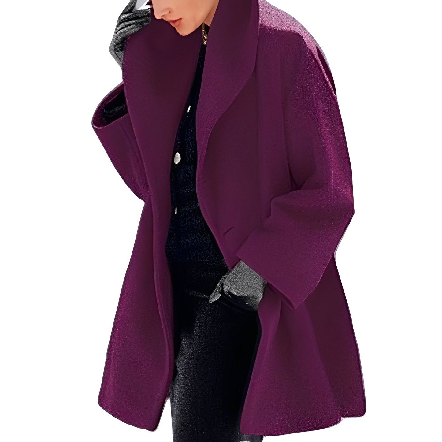 Xaviera - Stil, manta tricotată lejer pentru femei