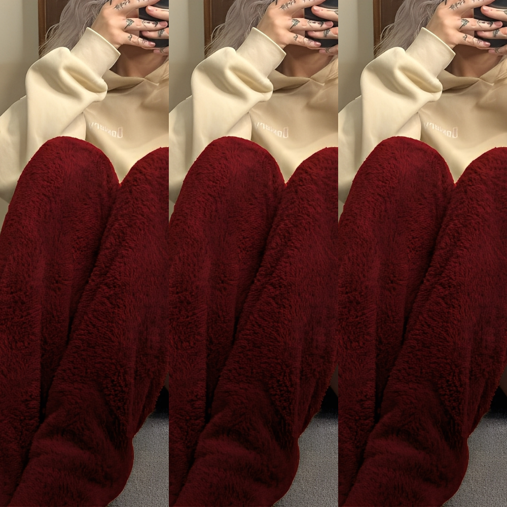 Camellia - Șosete de iarnă calde, peste genunchi, pentru femei