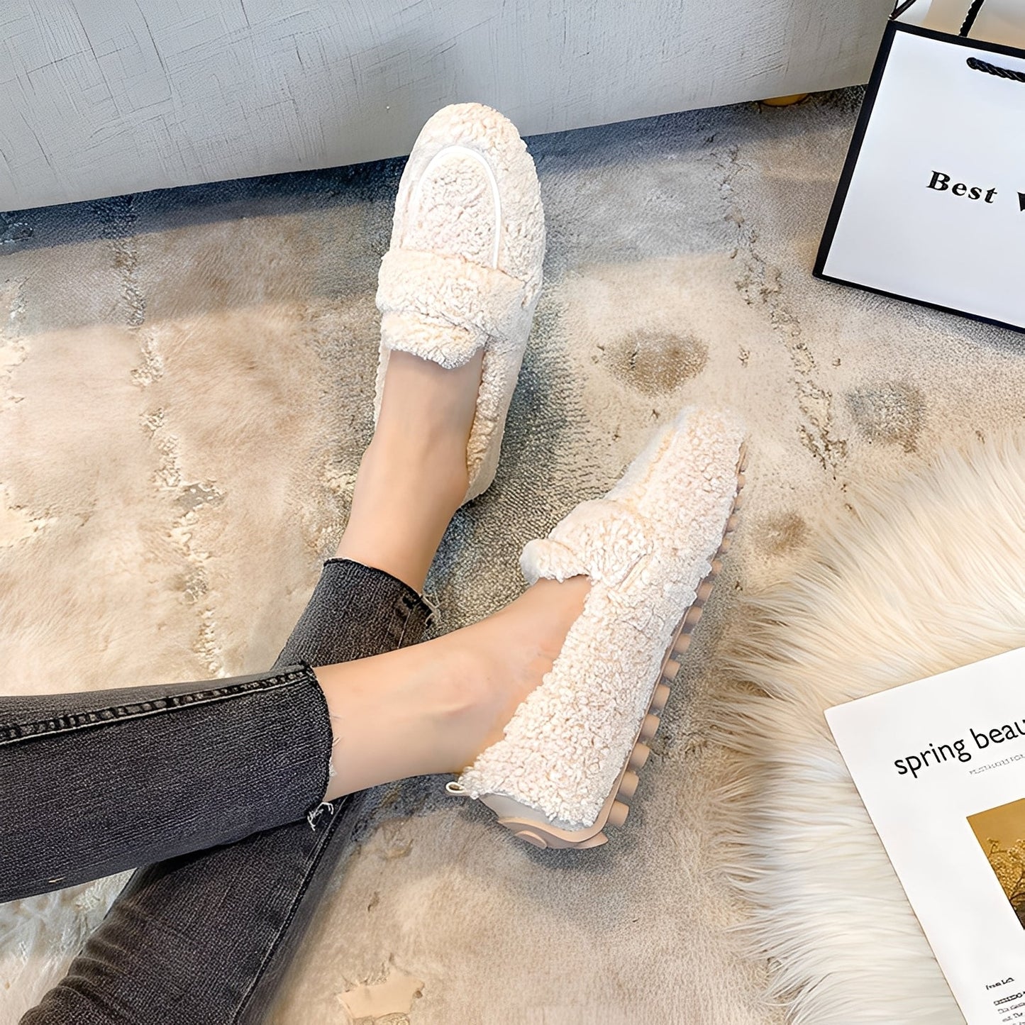 Mara - Mocasini de iarnă călduroși pentru femei