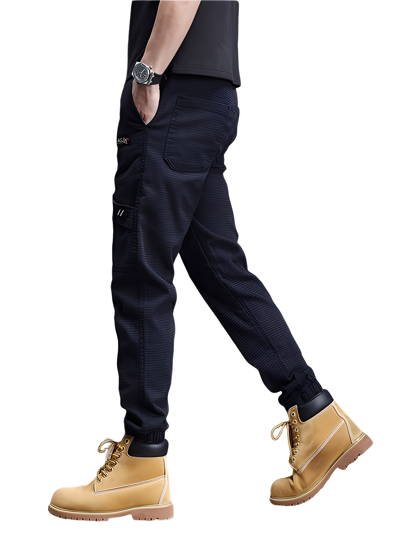 Alvin - Pantaloni de trening stilați cu șnur pentru bărbați