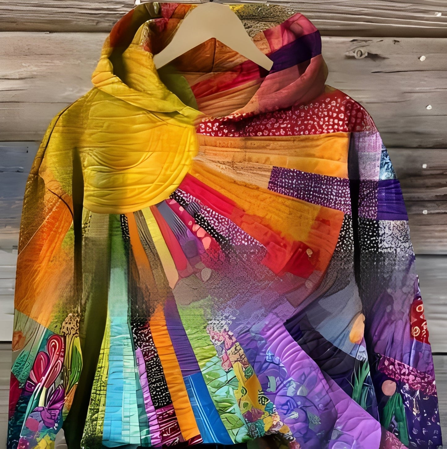 Séraphine - hanorac cu glugă imprimat digital pentru femei