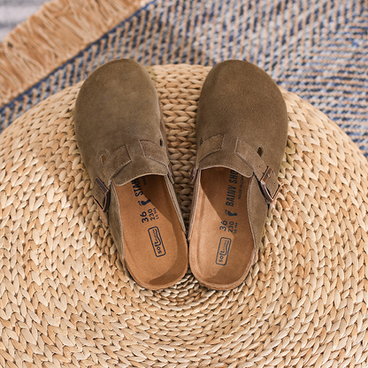 Davina - Loafer unisex din piele întoarsă în stil Old Money