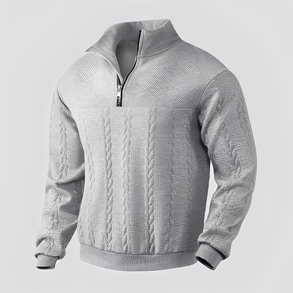 Warren - Pulover clasic din cașmir cu fermoar pentru dame