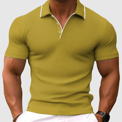 Jaren - Tricou Polo Slim-Fit Lejer pentru Bărbați