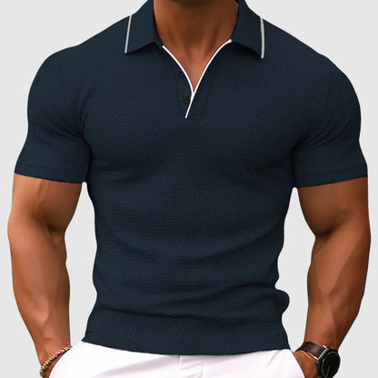 Jaren - Tricou Polo Slim-Fit Lejer pentru Bărbați