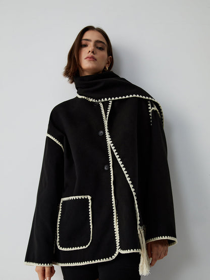 Elodie – Jachetă cu fular