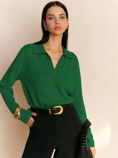 Fiona – Pulover cu guler casual