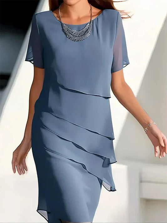 Georgina - Rochie elegantă de vară cu straturi