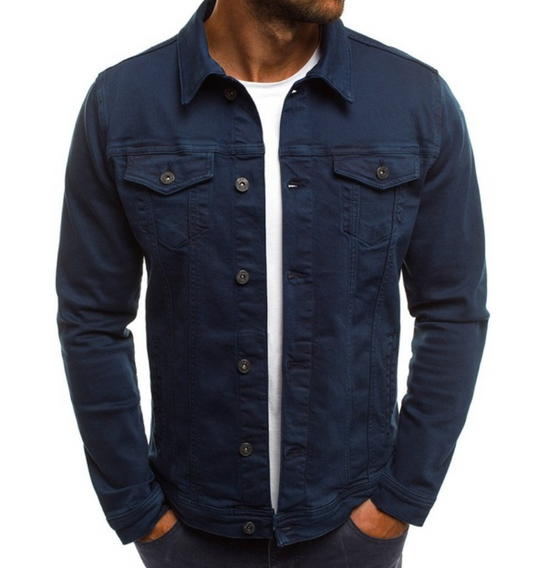 Mikey - Jachetă din Denim Exclusivă Pregătită pentru Primăvară