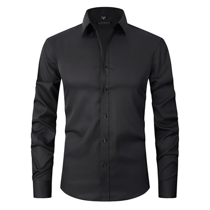 Mathurin - Polo elastic fără cute la modă pentru bărbați