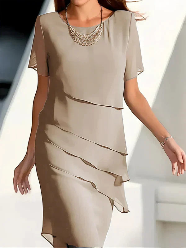 Georgina - Rochie elegantă de vară cu straturi