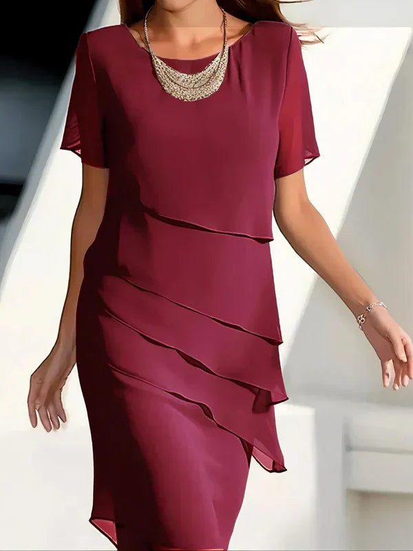 Georgina - Rochie elegantă de vară cu straturi