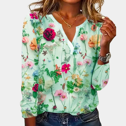 Morwen - Bluza casuală cu flori pentru femei