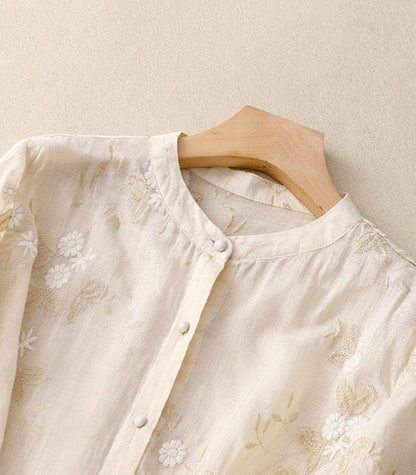 Eloise - Bluză elegantă cu broderie rafinată