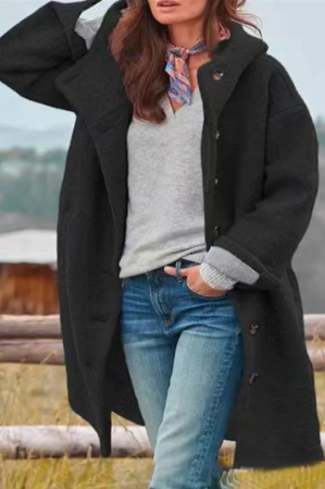 Cristy - Palton din Amestec de Lână Chic Clasic
