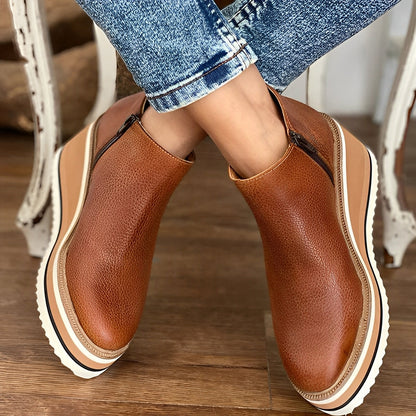 Leilah - Botine cu fermoar lateral pentru femei