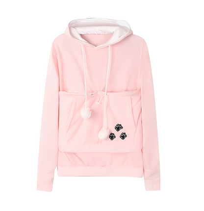 Cassandre - Pulover la modă, călduros, cu buzunar mare pentru femei