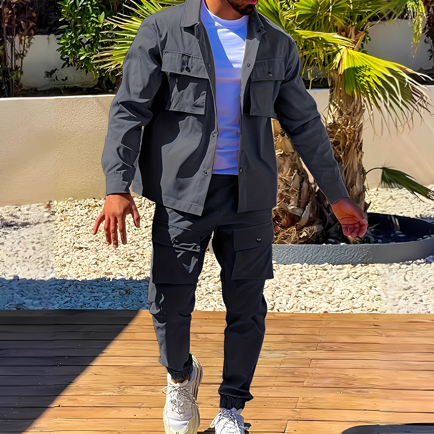 Neville - Set Cargo Stilat pentru Barba?i