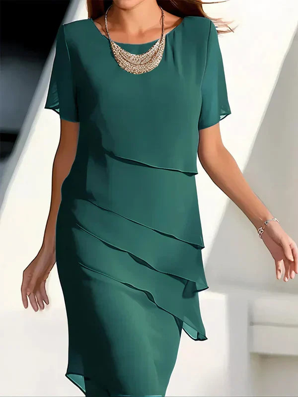 Georgina - Rochie elegantă de vară cu straturi