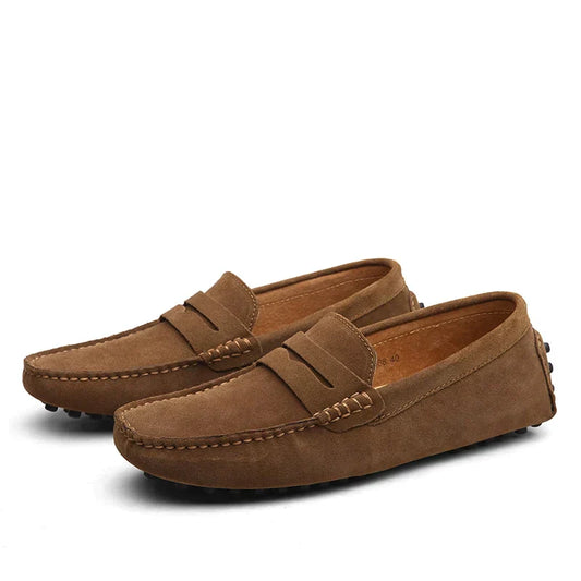 Jarl - Loafer italiene din piele întoarsă pentru bărbați