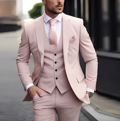 Abenner - Costum formal de trei piese slim fit pentru bărbați