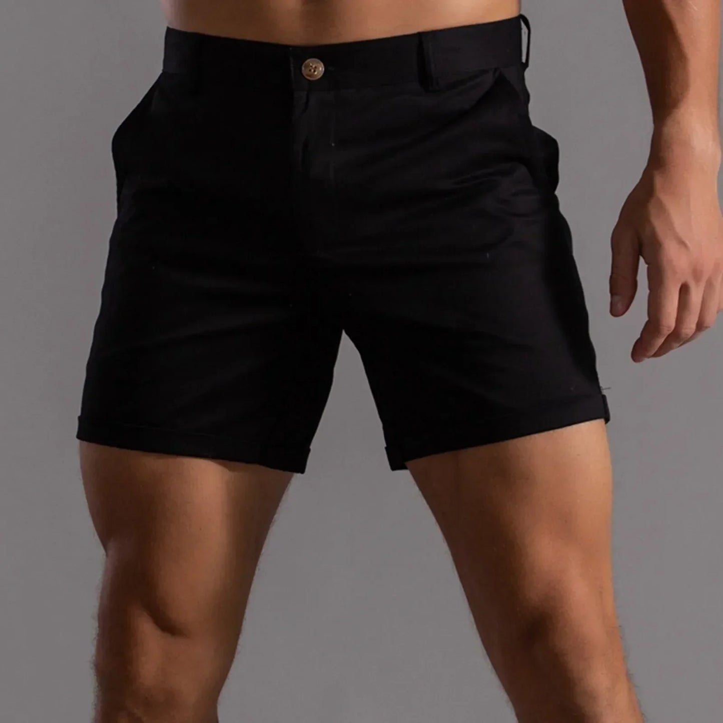 Andrie - Pantaloni Scurți Chino Bărbați Vară Elegant