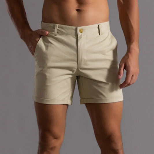 Andrie - Pantaloni Scurți Chino Bărbați Vară Elegant