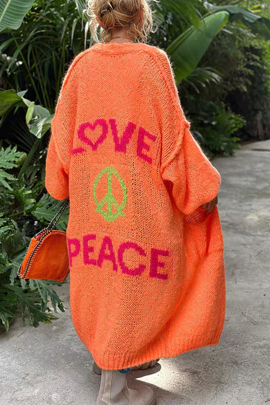 Lovie - Cardigan Lung în Tricot Confort Clasic