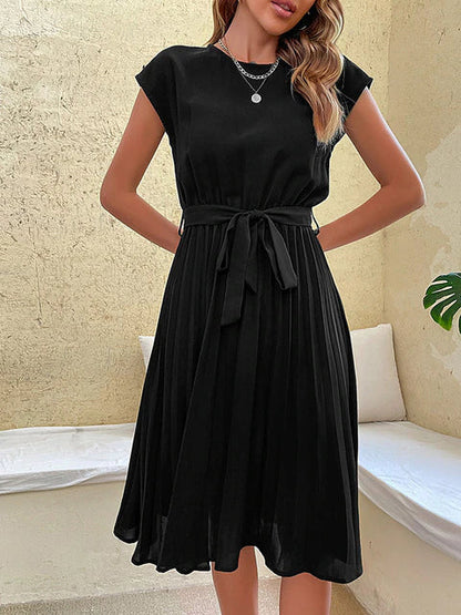 Lucia – Rochie Midi Elegantă cu Curea