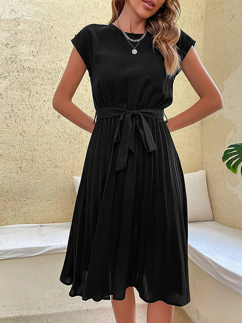 Lucia – Rochie Midi Elegantă cu Curea