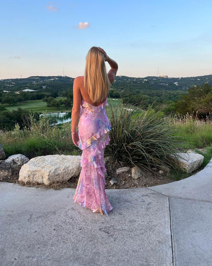 Talisa - Rochie Maxi Volant Dama, Elegantă & Fluidă