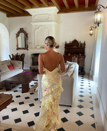 Talisa - Rochie Maxi Volant Dama, Elegantă & Fluidă