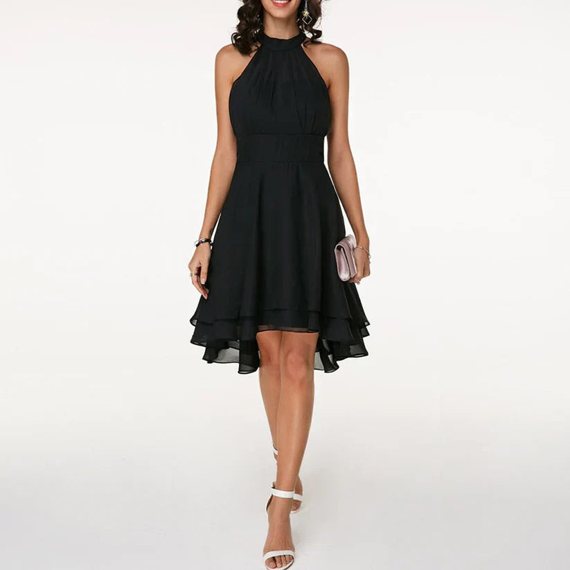 Lucy – Rochie Elegantă și Fluidă cu Volane Delicate