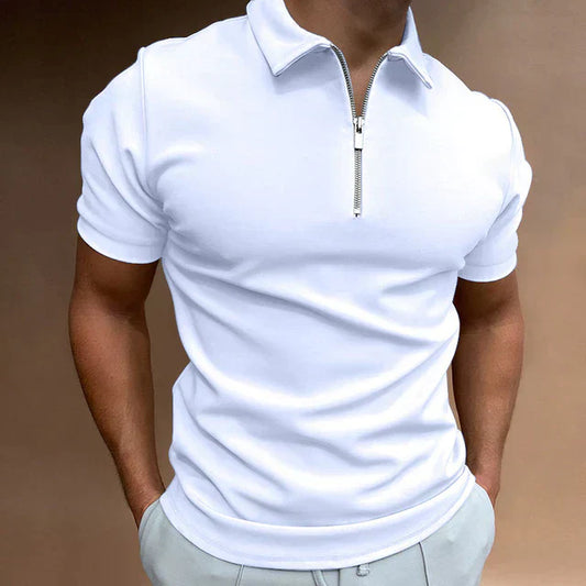 Tarek - Tricou Polo Lejer cu Fermoar