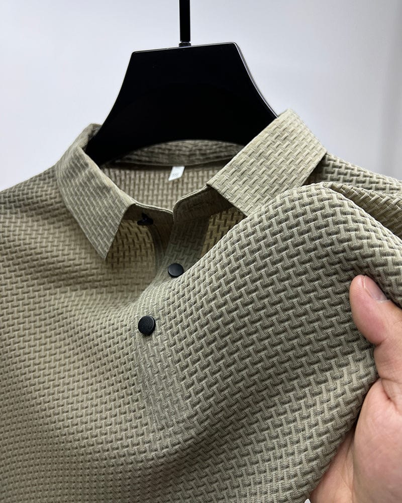 Leonardo - Tricou Polo Mesh Lejer pentru Bărbați