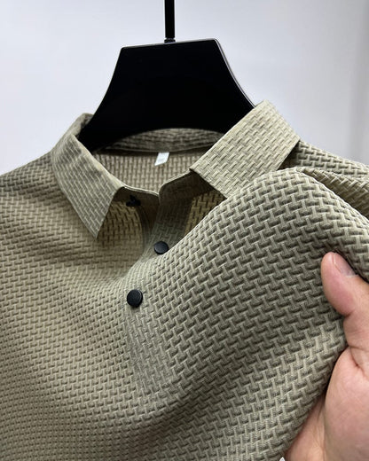 Leonardo - Tricou Polo Mesh Lejer pentru Bărbați