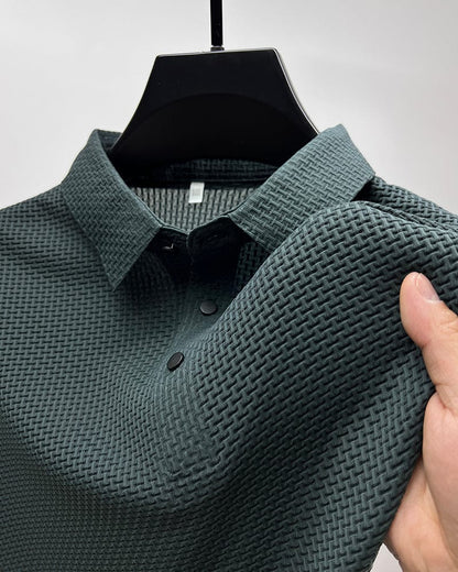 Leonardo - Tricou Polo Mesh Lejer pentru Bărbați