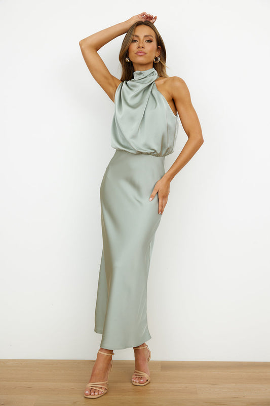 Elianna – Rochie midi elegantă cu decolteu asimetric