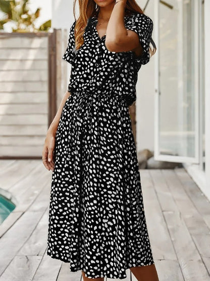 Vexana - Rochie de Vară Lejeră Damă cu Imprimeu Elegant