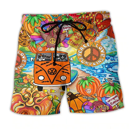 Axel – Pantaloni Scurți de Vară cu Stil Graffiti