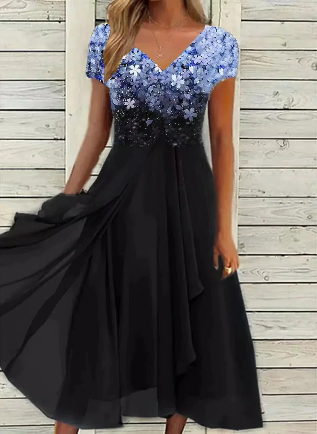 Kassidy - Rochie de vară simplă din șifon