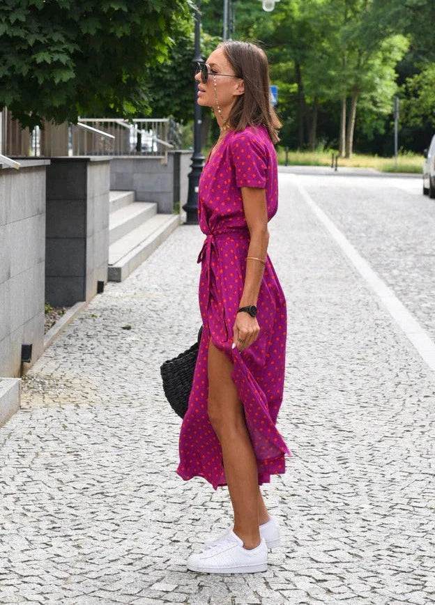 Cadlín - Rochie midi confortabilă pentru dame