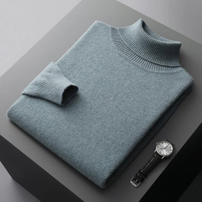Adam - Clasic Merino Pulover cu Guler Înalt