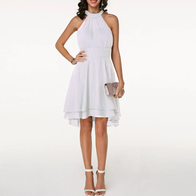 Lucy – Rochie Elegantă și Fluidă cu Volane Delicate