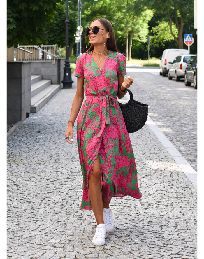 Cadlín - Rochie midi confortabilă pentru dame